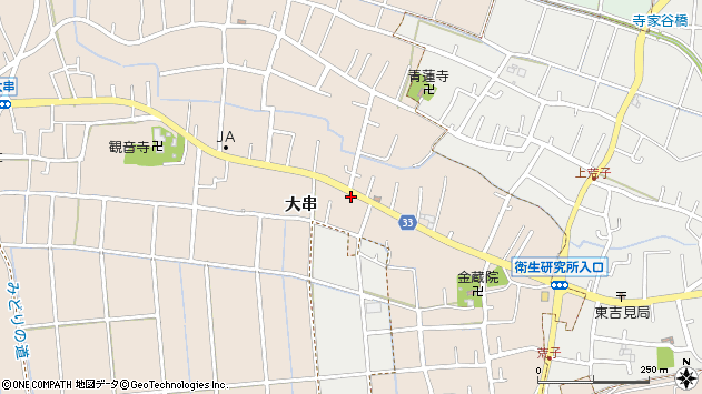 埼玉県比企郡吉見町大串 地図（住所一覧から検索） ：マピオン