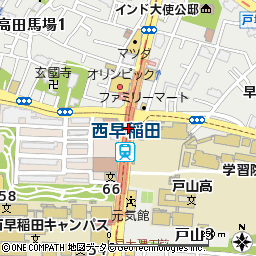 西早稲田駅 地図・周辺情報：マピオン