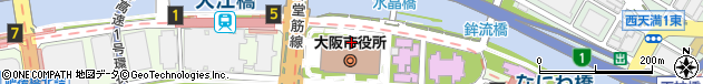 大阪市周辺の地図