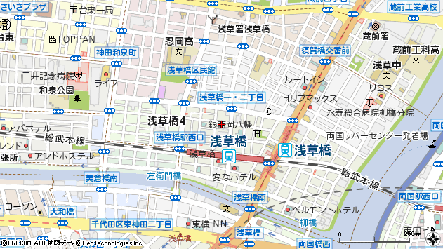 東京都台東区浅草橋1丁目 地図（住所一覧から検索） ：マピオン