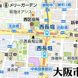 大阪府大阪市西区北堀江１丁目１８の地図 マピオントラベル