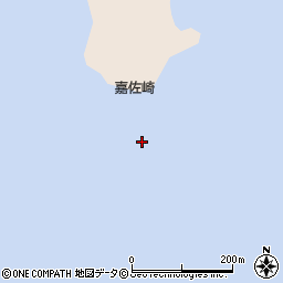 嘉佐崎周辺の地図