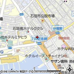 ファミリーマート石垣７３０記念碑前店周辺の地図