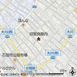 旧宮良殿内周辺の地図