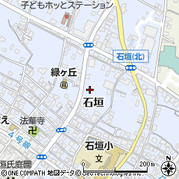 石垣浅田線周辺の地図