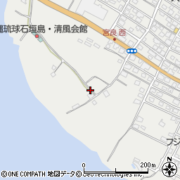 沖縄県石垣市宮良周辺の地図