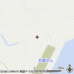 名蔵ダム周辺の地図