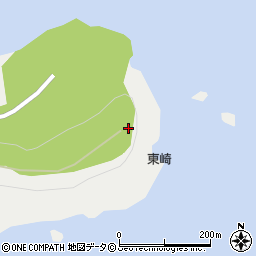 東崎灯台周辺の地図