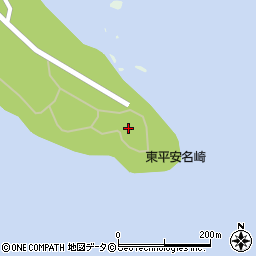 東平安名崎周辺の地図