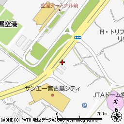 日産レンタカー宮古空港店周辺の地図