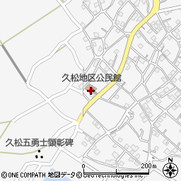 久松地区公民館周辺の地図