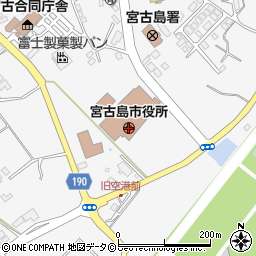 沖縄県宮古島市周辺の地図