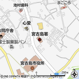 宮古島警察署周辺の地図