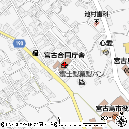 沖縄県教育庁　宮古教育事務所周辺の地図