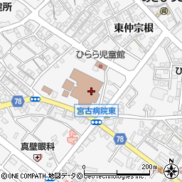 宮古島市未来創造センター周辺の地図