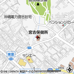 沖縄県庁　宮古保健所・地域保健班周辺の地図