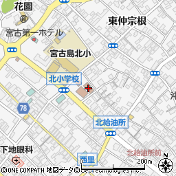 宮古拘置支所　代用少年鑑別所周辺の地図