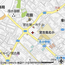沖縄県宮古島市平良周辺の地図