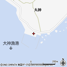 大神港旅客船ターミナル（大神海運）周辺の地図