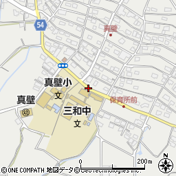 真壁小学校前周辺の地図