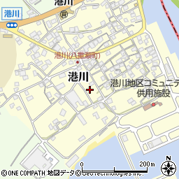 沖縄県島尻郡八重瀬町港川226-4周辺の地図