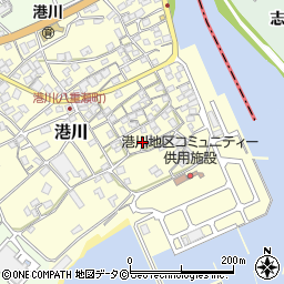 沖縄県島尻郡八重瀬町港川334-3周辺の地図