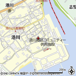 沖縄県島尻郡八重瀬町港川334周辺の地図