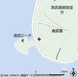 沖縄県南城市玉城奥武184周辺の地図