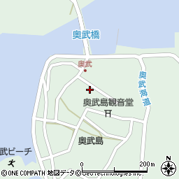 沖縄県南城市玉城奥武周辺の地図