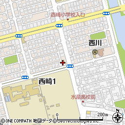 ファミリーマート西崎沖水前店周辺の地図