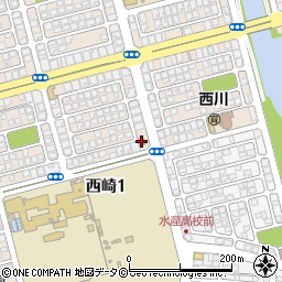ファミリーマート西崎沖水前店周辺の地図