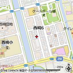 西崎コミュニティー周辺の地図