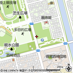 親水公園前周辺の地図