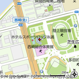 糸満市西崎プール周辺の地図