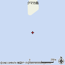 クマカ島周辺の地図