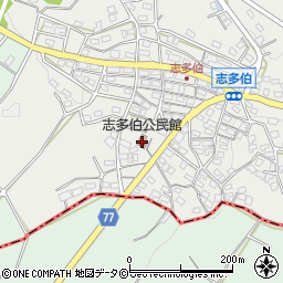 志多伯公民館周辺の地図