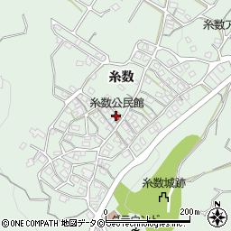 糸数公民館周辺の地図