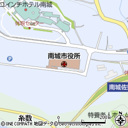 沖縄県南城市周辺の地図