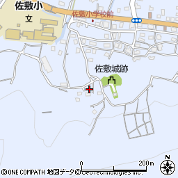 沖縄県南城市佐敷周辺の地図