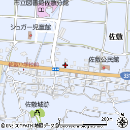 佐敷郵便局周辺の地図