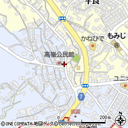 沖縄県豊見城市高嶺79周辺の地図