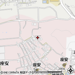 沖縄県豊見城市座安70周辺の地図