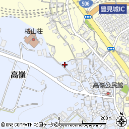 沖縄県豊見城市高嶺周辺の地図