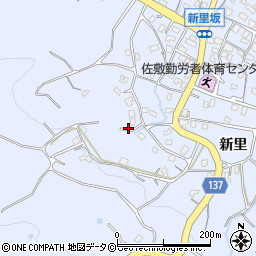 沖縄県南城市佐敷（新里）周辺の地図