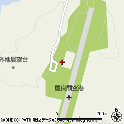 慶良間空港ターミナル発着口周辺の地図