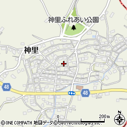 沖縄県南風原町（島尻郡）神里周辺の地図