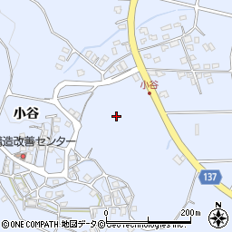 沖縄県南城市佐敷小谷周辺の地図