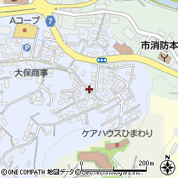沖縄県豊見城市上田周辺の地図