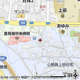 沖縄県豊見城市上田16周辺の地図
