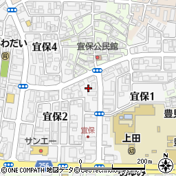 沖縄県豊見城市宜保周辺の地図